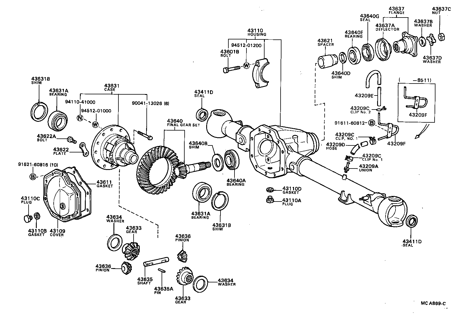  BLIZZARD |  FRONT AXLE HOUSING DIFFERENTIAL