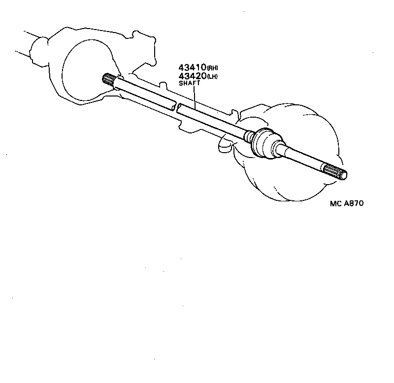  BLIZZARD |  FRONT DRIVE SHAFT