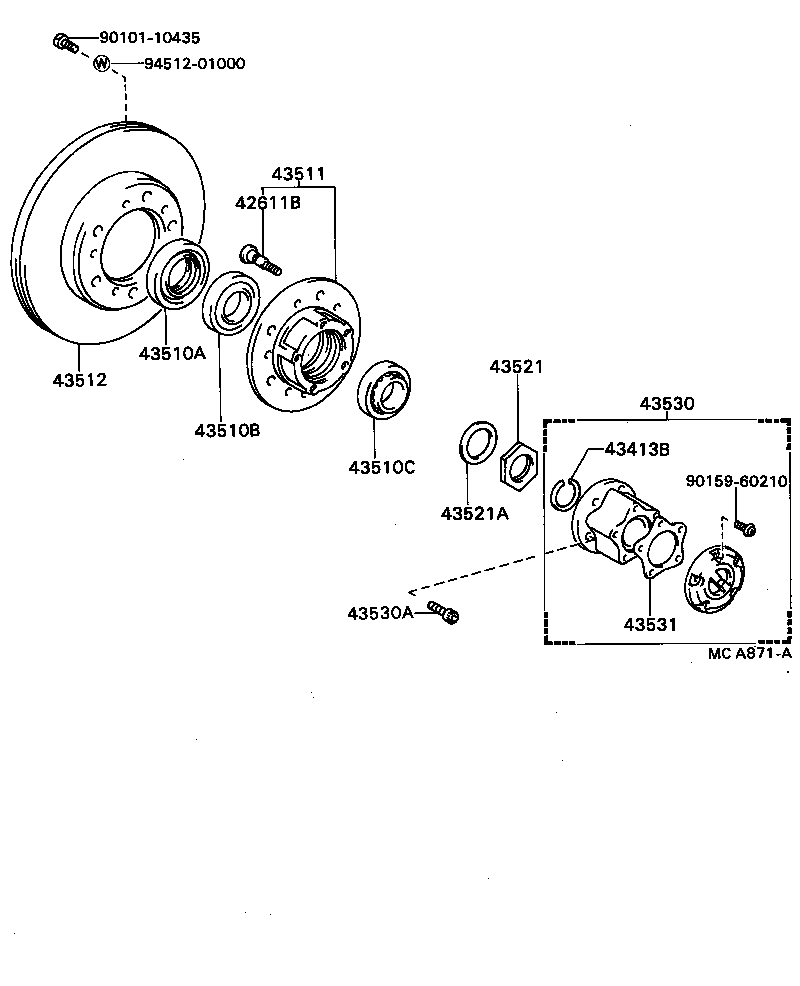  BLIZZARD |  FRONT AXLE HUB