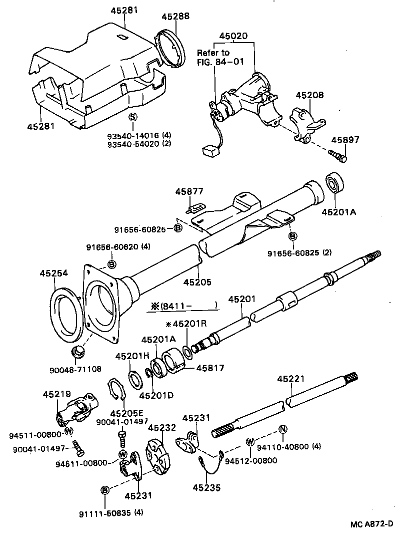  BLIZZARD |  STEERING COLUMN SHAFT