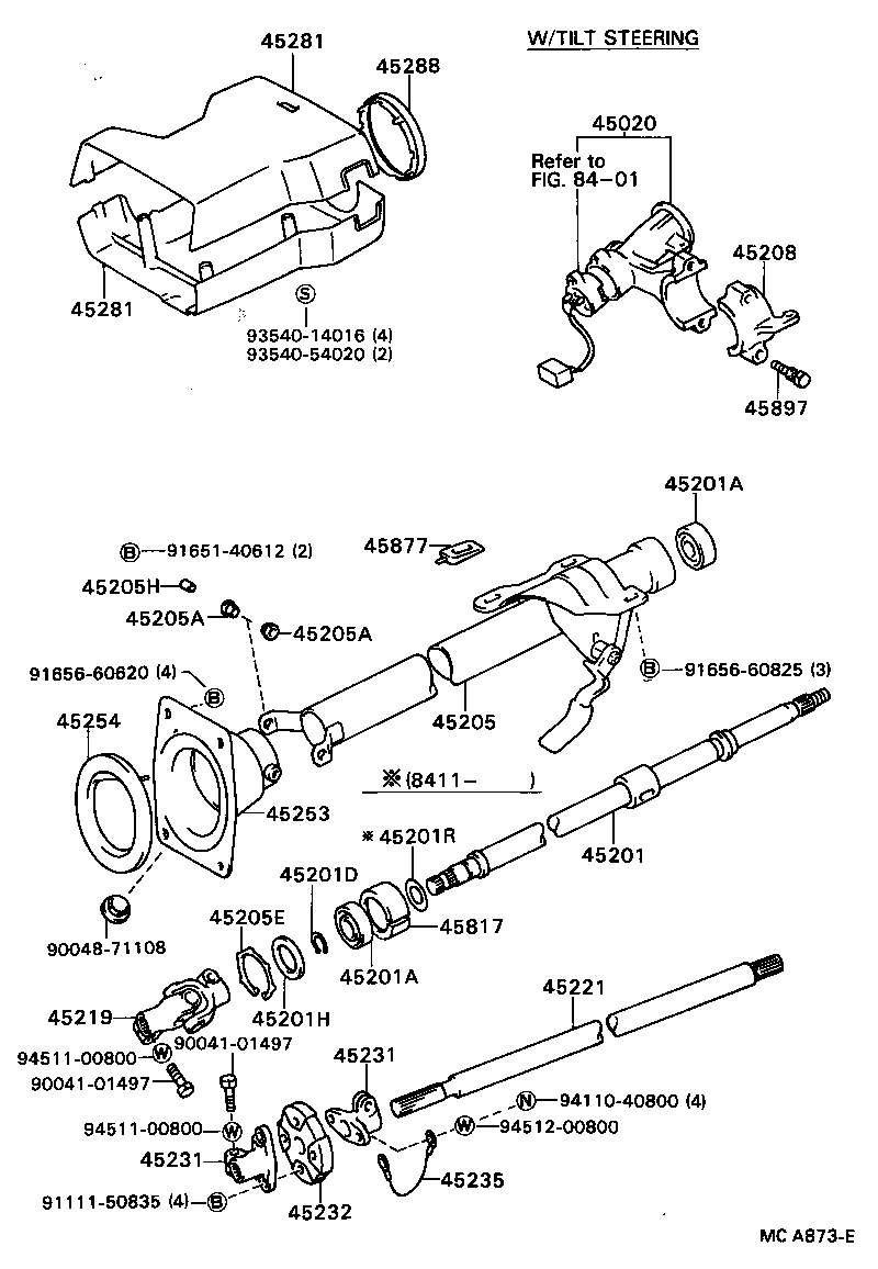  BLIZZARD |  STEERING COLUMN SHAFT