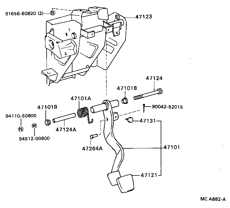  BLIZZARD |  BRAKE PEDAL BRACKET