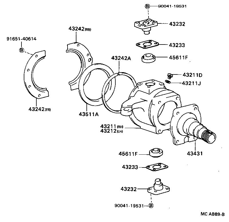  BLIZZARD |  FRONT AXLE ARM STEERING KNUCKLE