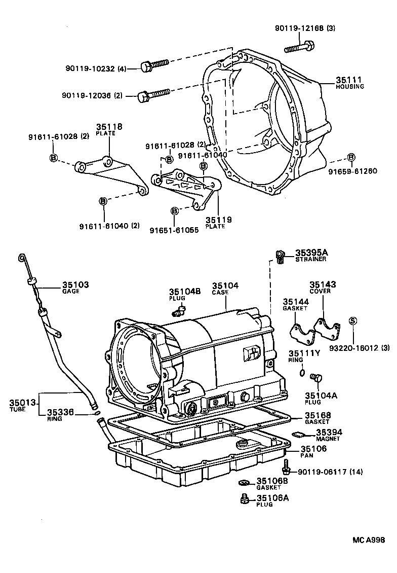 MARK 2 |  TRANSMISSION CASE OIL PAN ATM