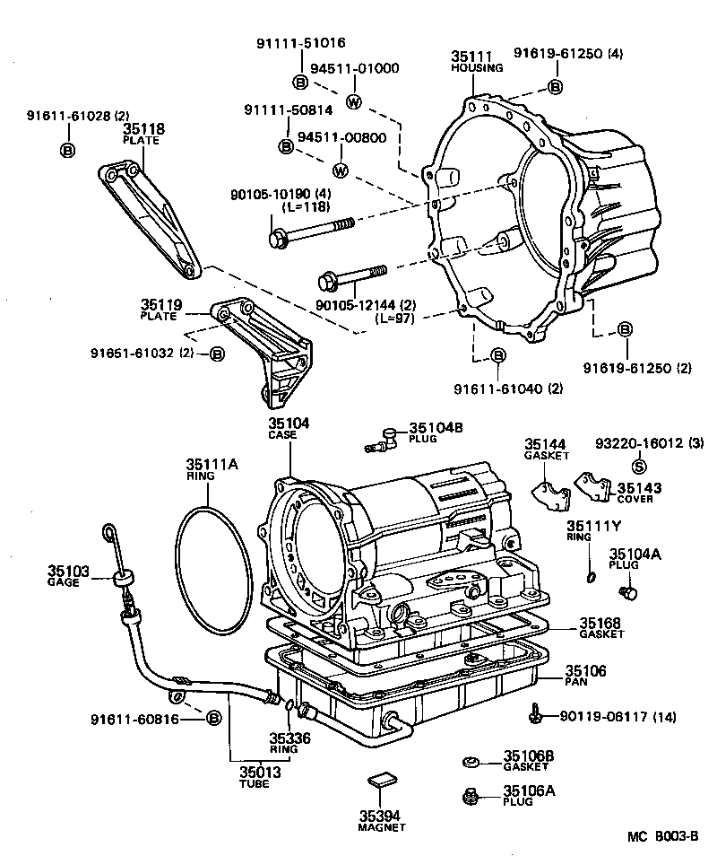  MARK 2 |  TRANSMISSION CASE OIL PAN ATM