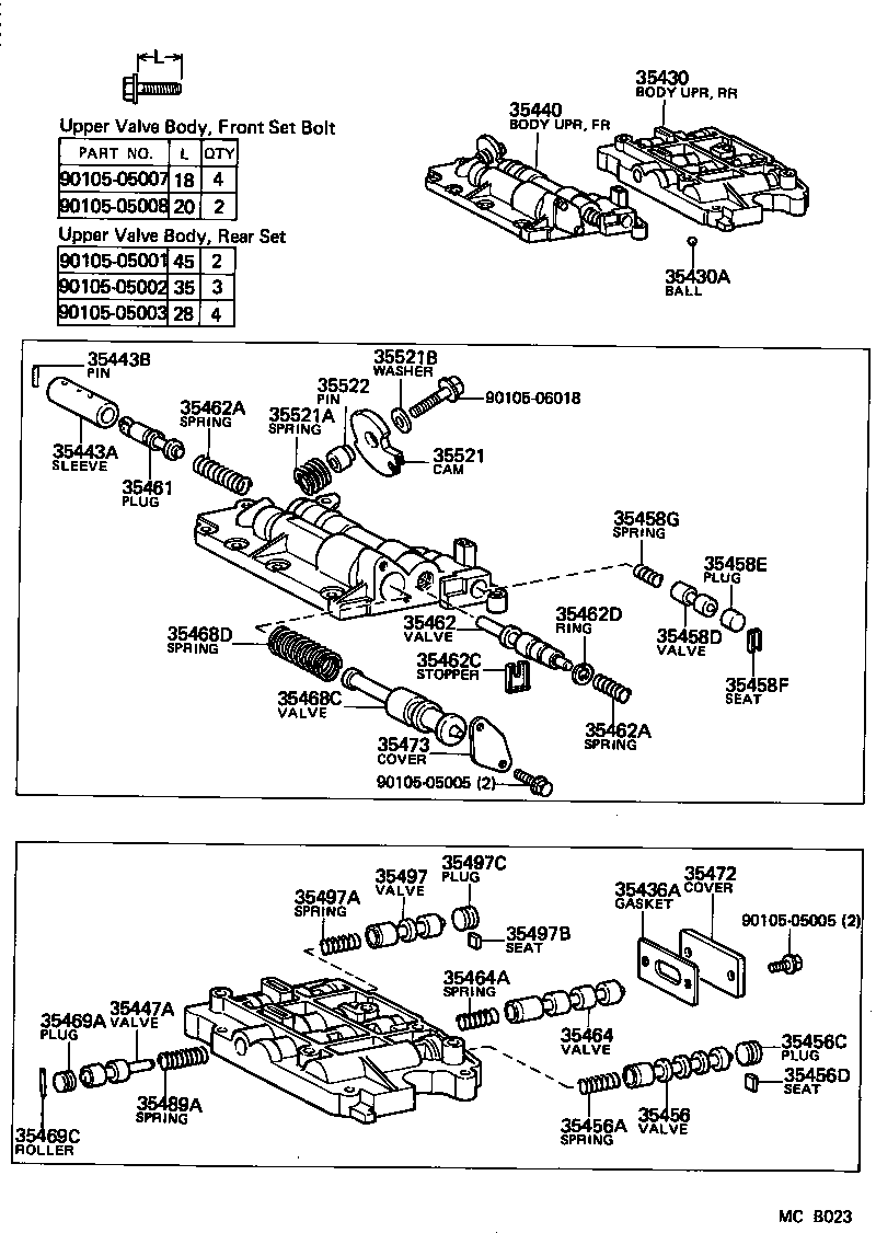  MARK 2 |  VALVE BODY OIL STRAINER ATM