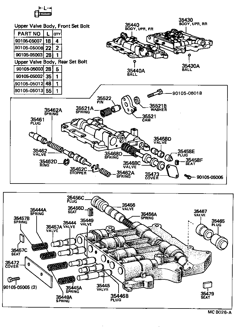  MARK 2 |  VALVE BODY OIL STRAINER ATM