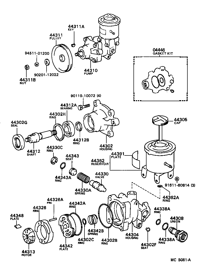 MARK 2 |  VANE PUMP RESERVOIR POWER STEERING