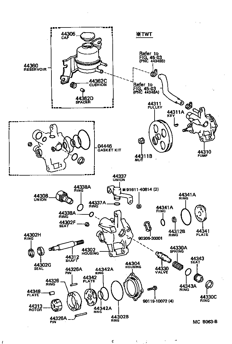  MARK 2 |  VANE PUMP RESERVOIR POWER STEERING