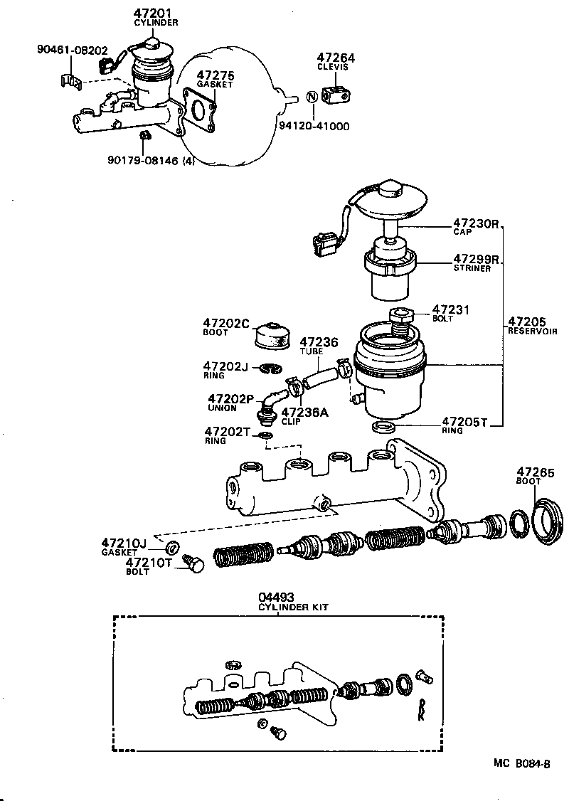  MARK 2 |  BRAKE MASTER CYLINDER