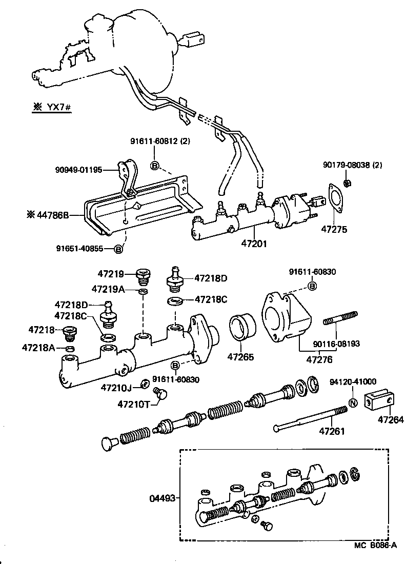  MARK 2 |  BRAKE MASTER CYLINDER