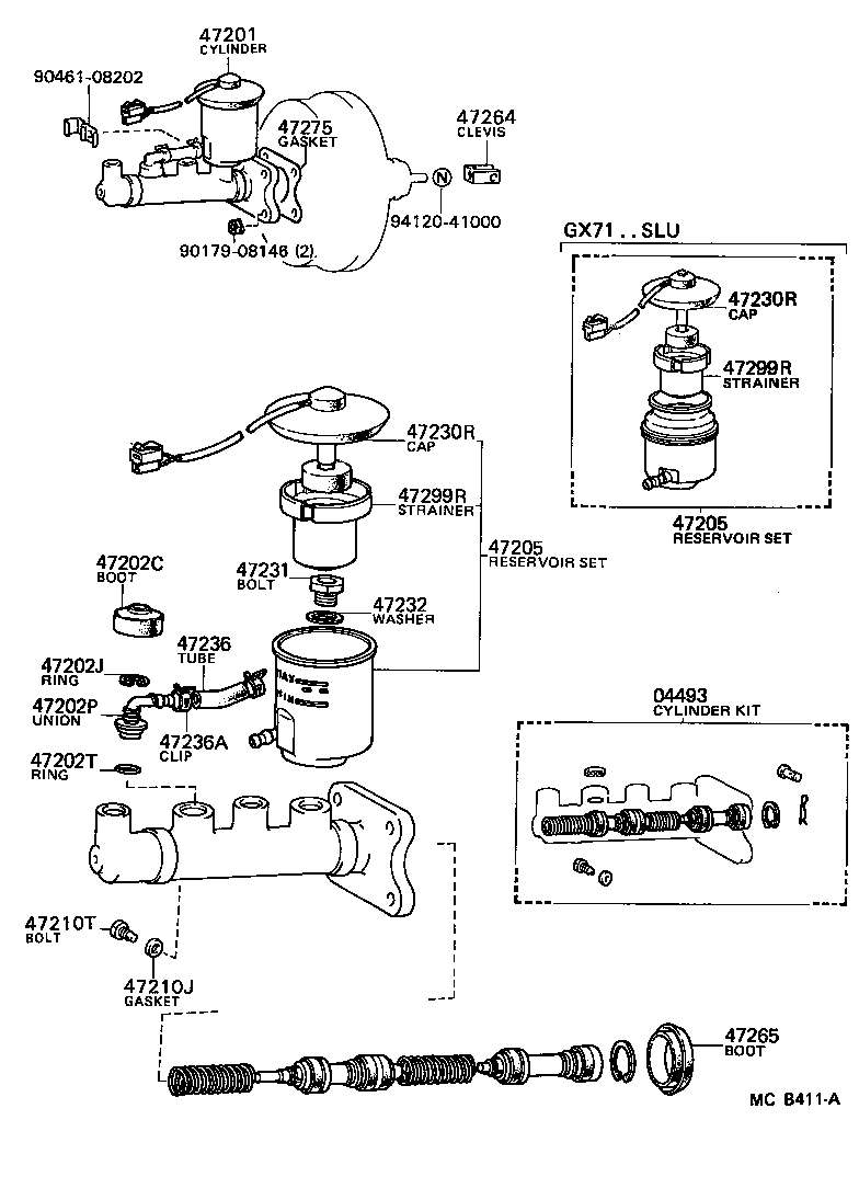  CRESTA |  BRAKE MASTER CYLINDER