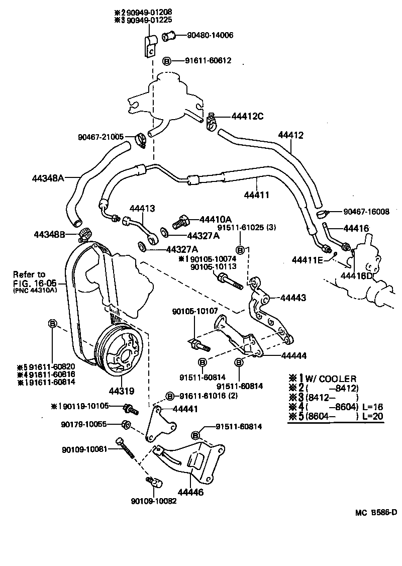  STARLET |  POWER STEERING TUBE