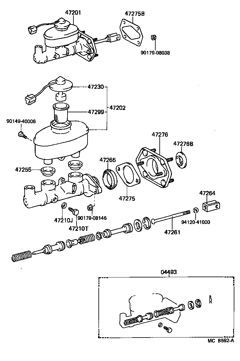  STARLET |  BRAKE MASTER CYLINDER