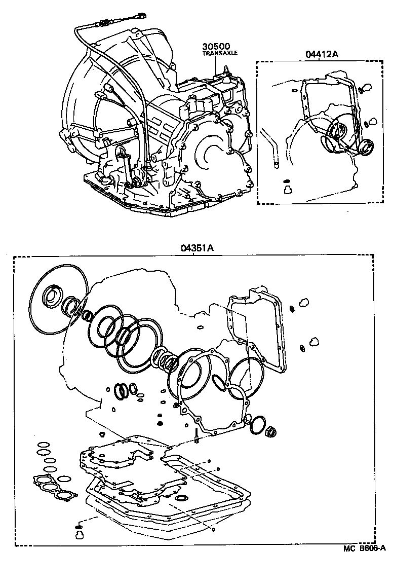  STARLET |  TRANSAXLE OR TRANSMISSION ASSY GASKET KIT ATM