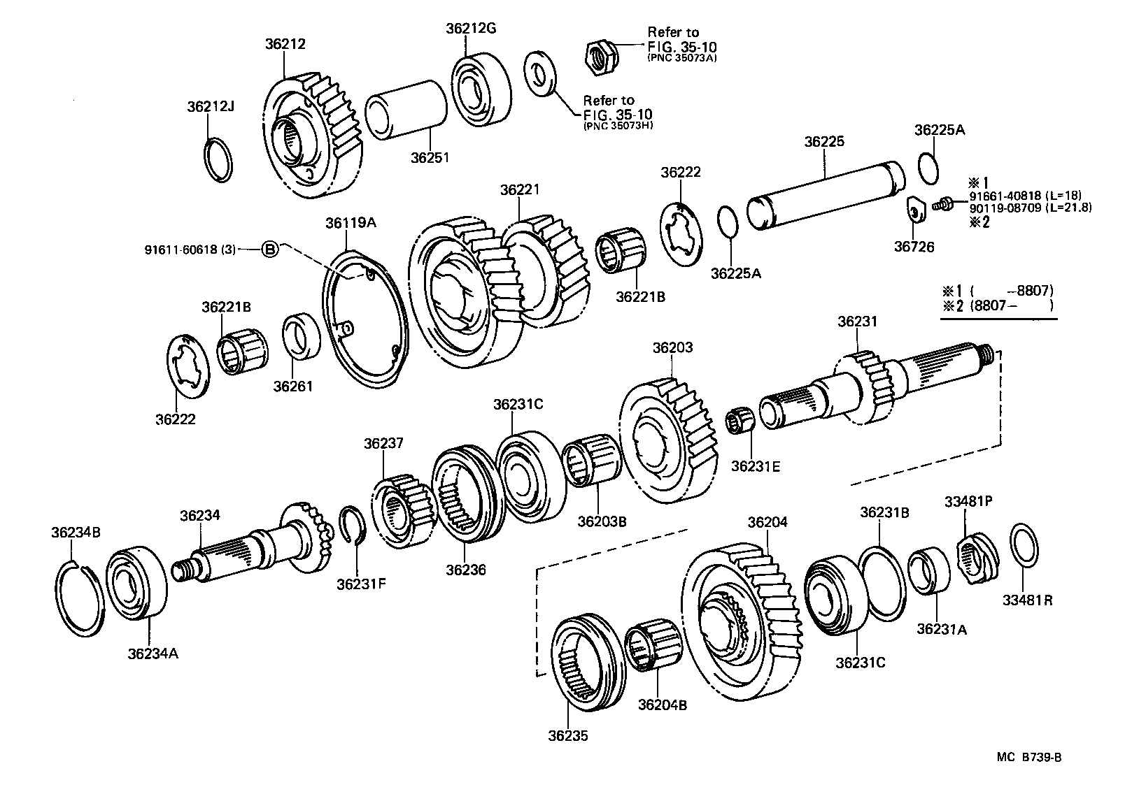  LAND CRUISER S T H T |  TRANSFER GEAR