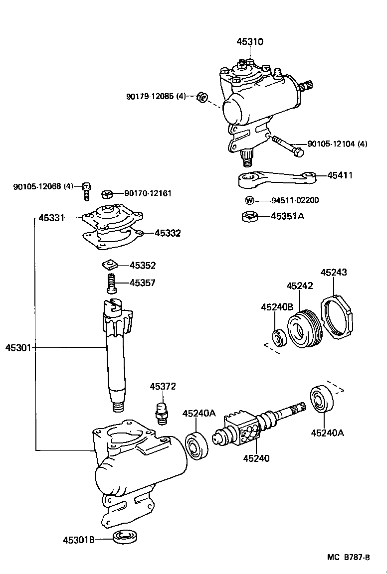  LAND CRUISER S T H T |  FRONT STEERING GEAR LINK
