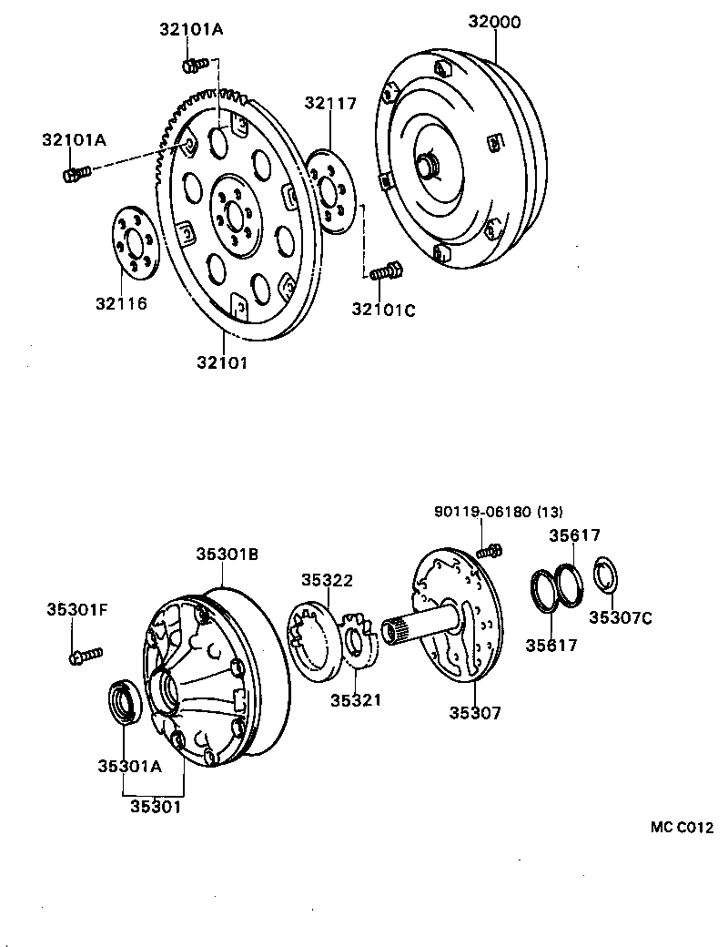  MARK 2 |  TORQUE CONVERTER FRONT OIL PUMP CHAIN ATM