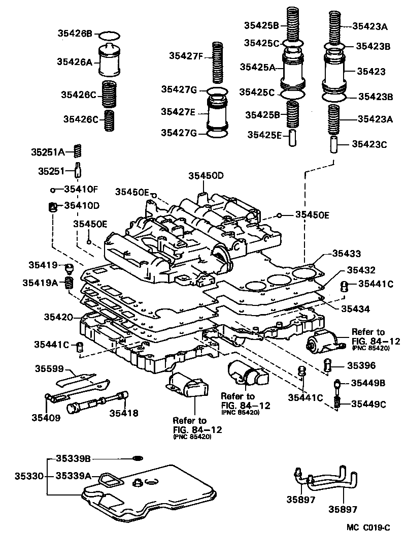  MARK 2 |  VALVE BODY OIL STRAINER ATM