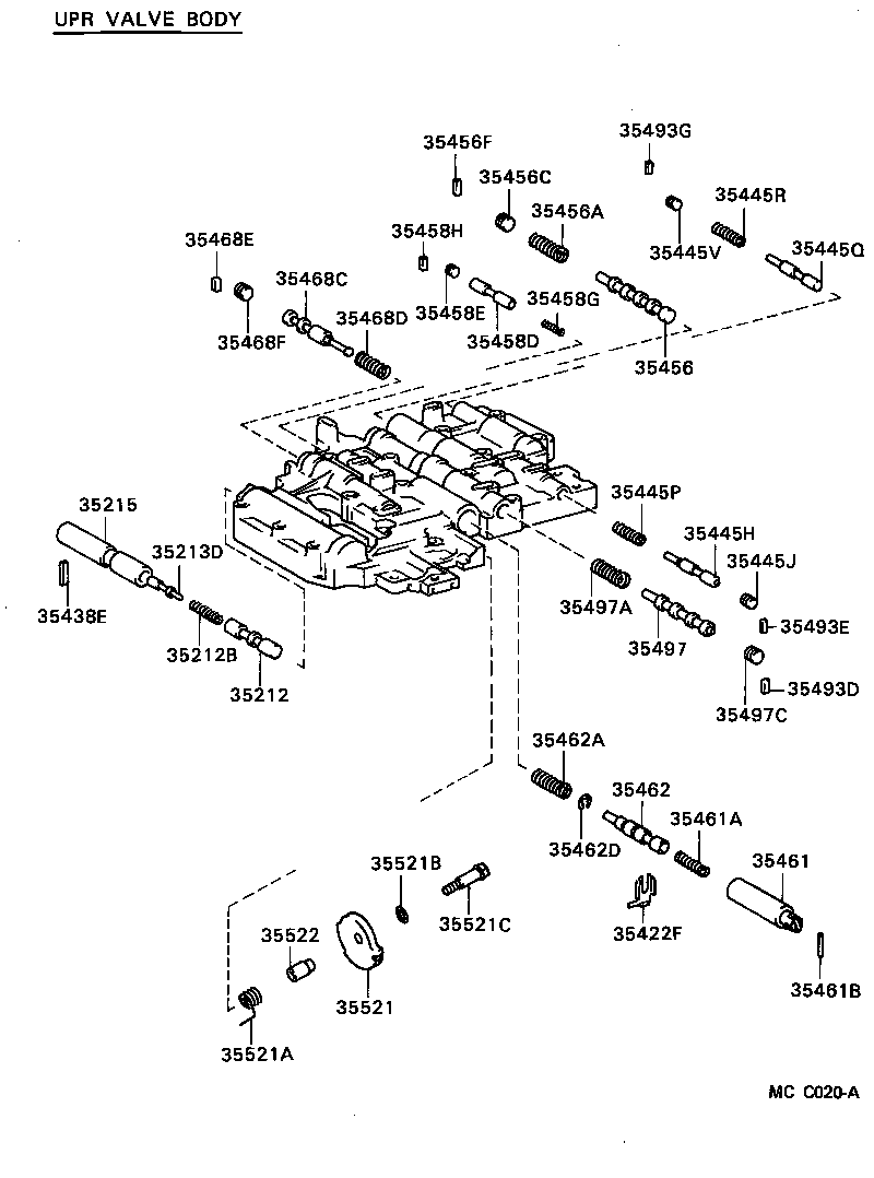  MARK 2 |  VALVE BODY OIL STRAINER ATM