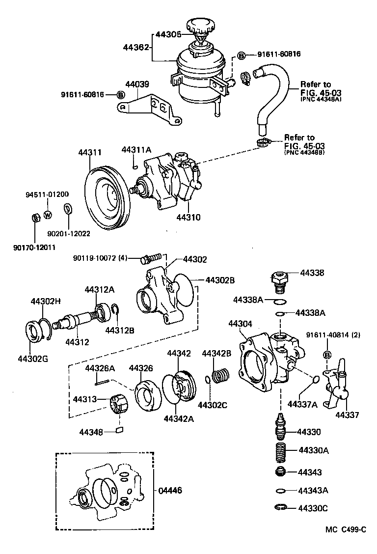  HIACE QUICK DELIVERY |  VANE PUMP RESERVOIR POWER STEERING