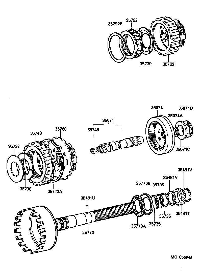  HIACE QUICK DELIVERY |  PLANETARY GEAR REVERSE PISTON COUNTER GEAR ATM