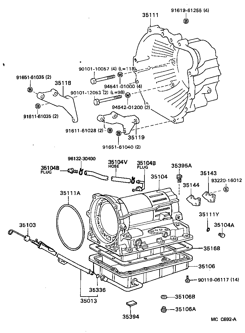  LITEACE VAN WAGON |  TRANSMISSION CASE OIL PAN ATM