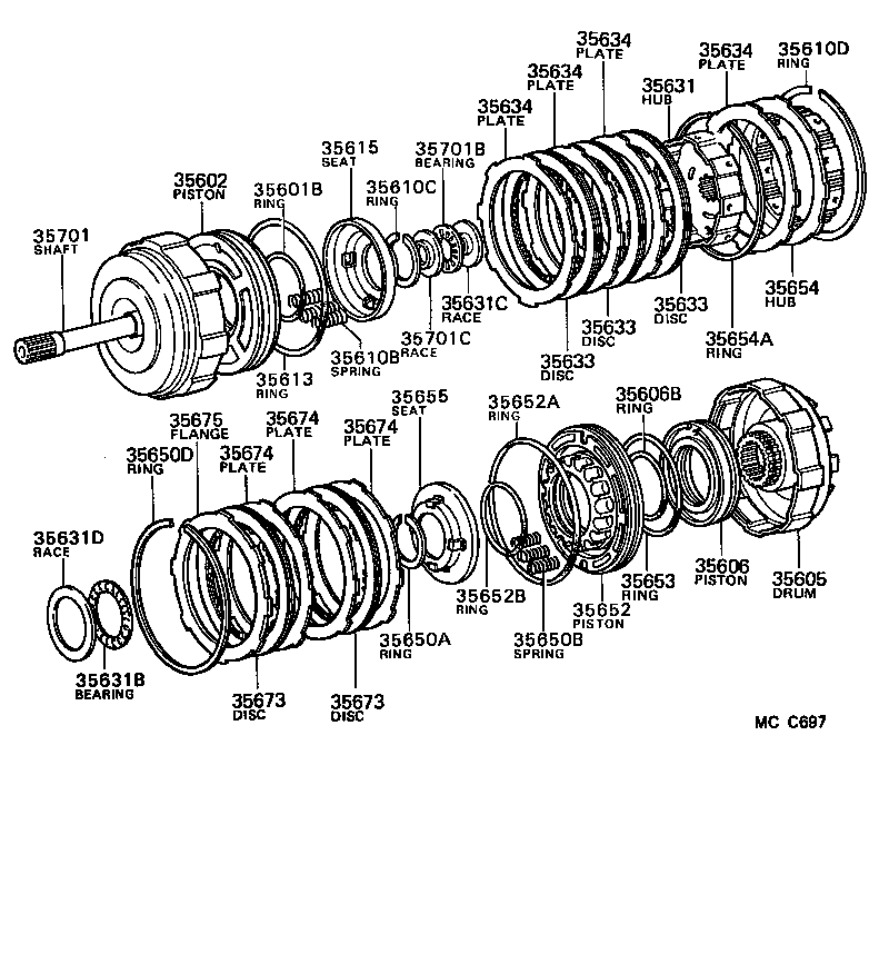  LITEACE VAN WAGON |  BRAKE BAND MULTIPLE DISC CLUTCH ATM