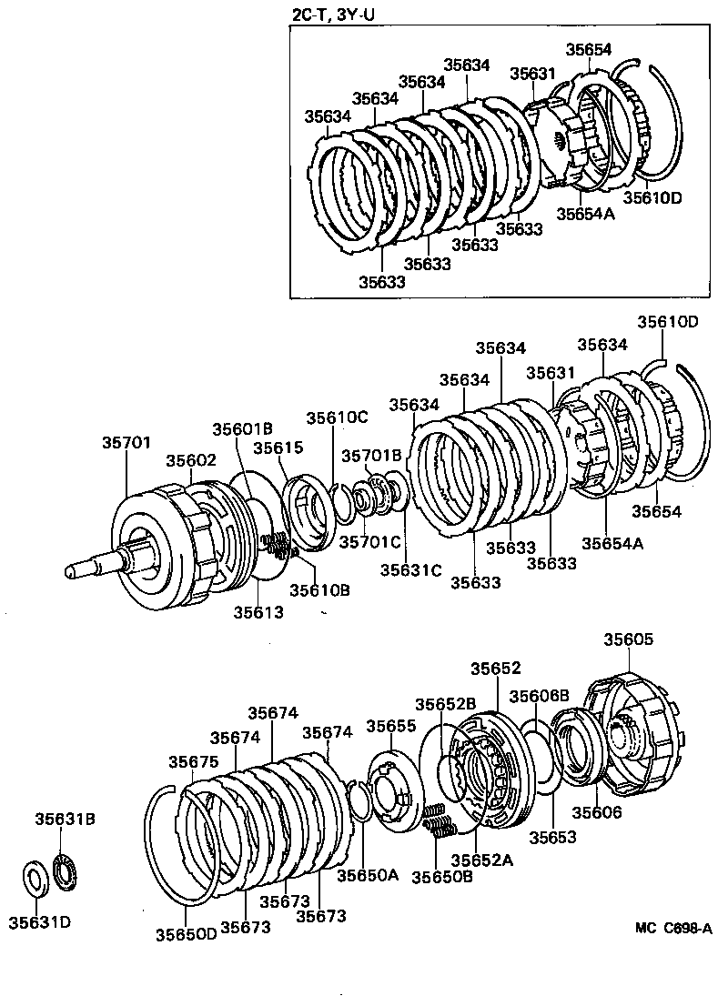  LITEACE VAN WAGON |  BRAKE BAND MULTIPLE DISC CLUTCH ATM