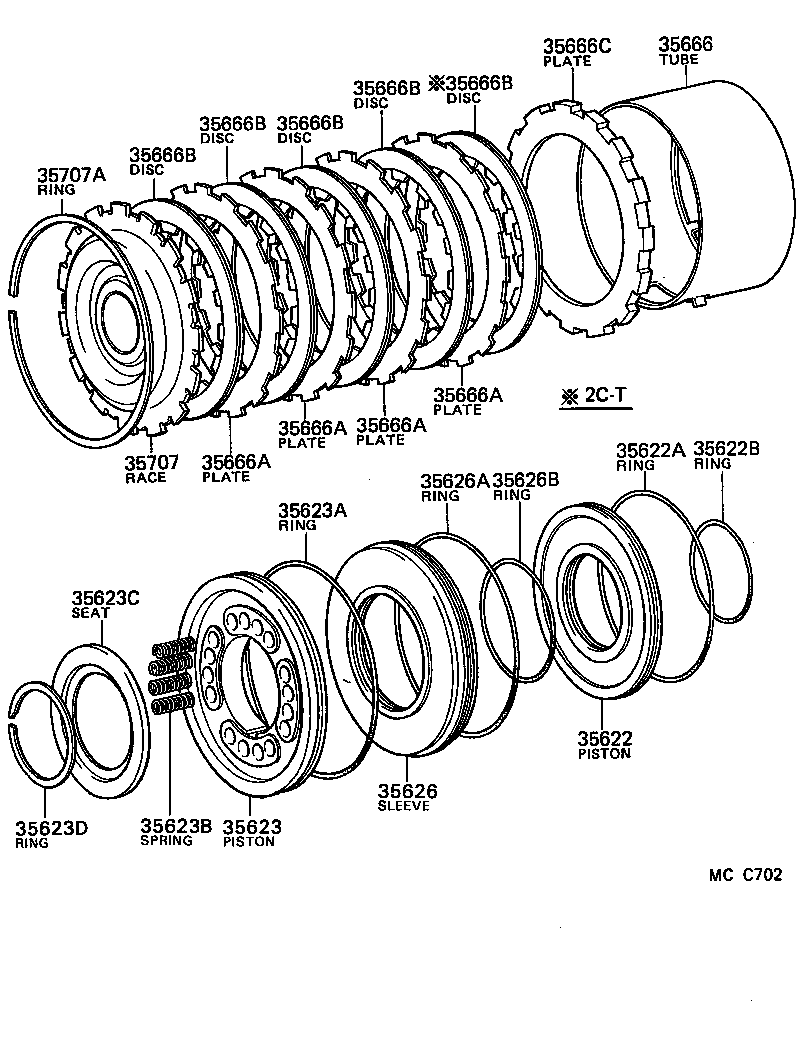  LITEACE VAN WAGON |  BRAKE NO 3 1ST REVERSE BRAKE ATM