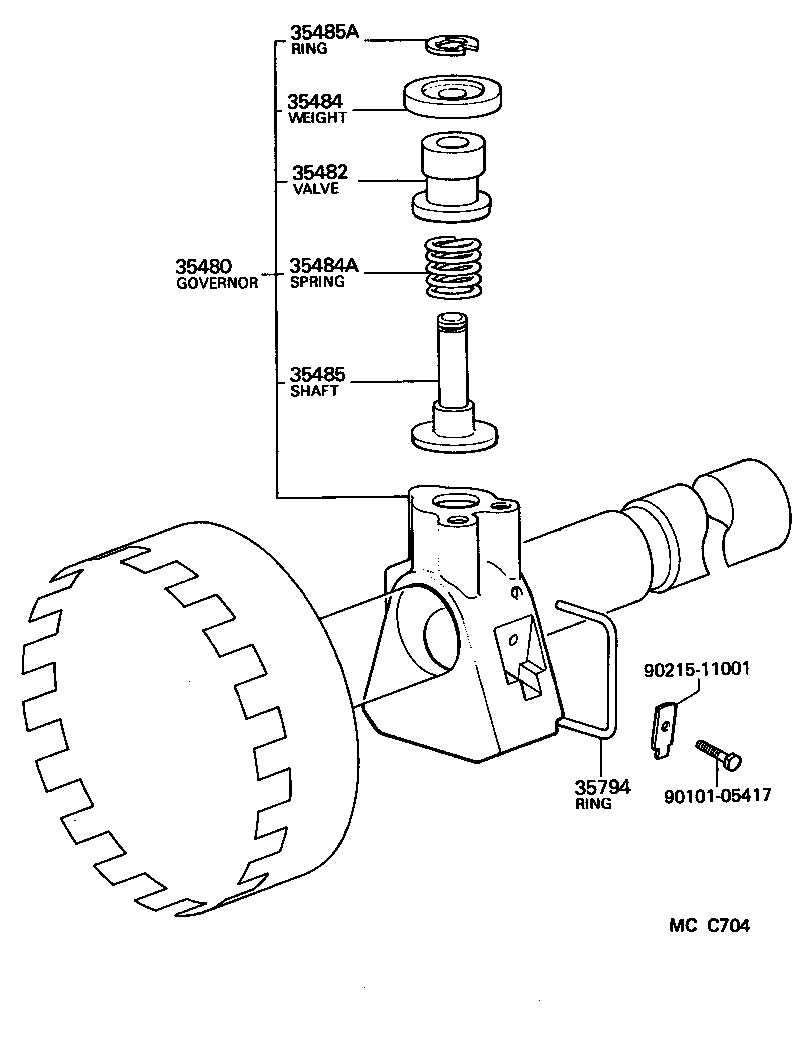  LITEACE VAN WAGON |  REAR OIL PUMP GOVERNOR ATM