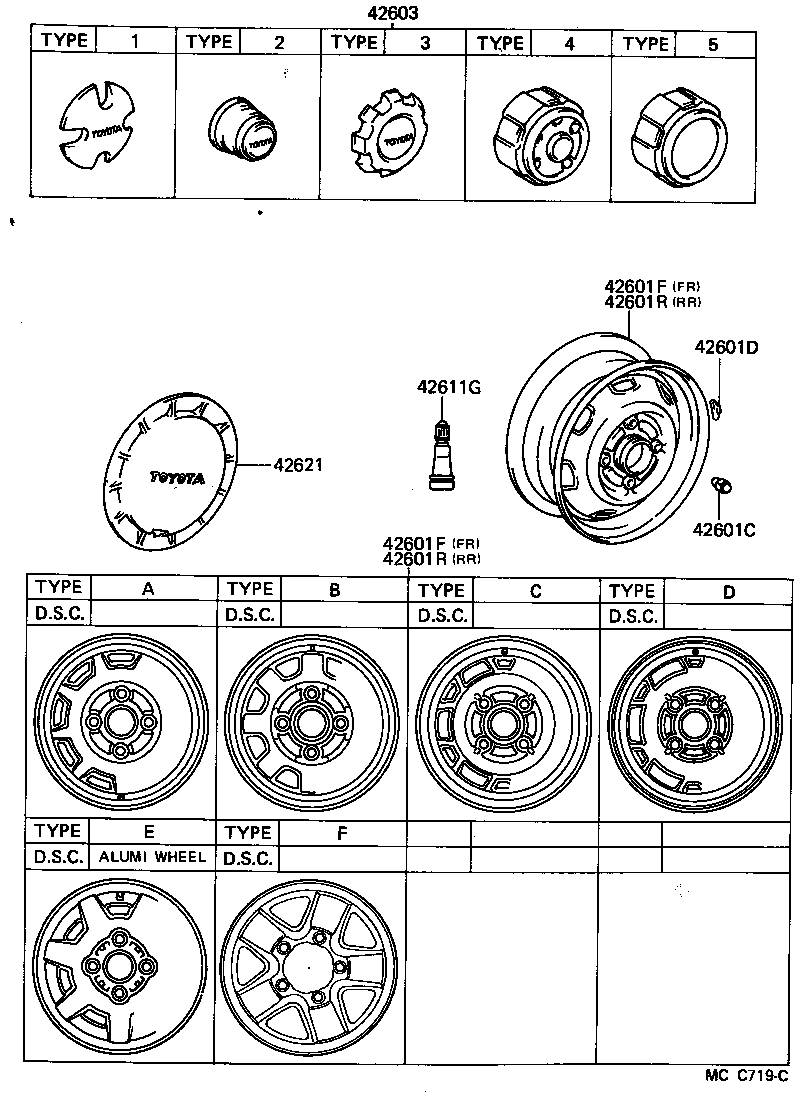  LITEACE VAN WAGON |  DISC WHEEL WHEEL CAP