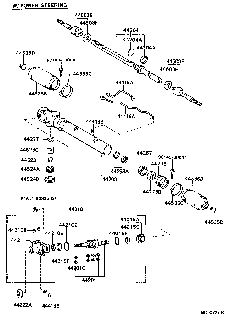  LITEACE VAN WAGON |  FRONT STEERING GEAR LINK