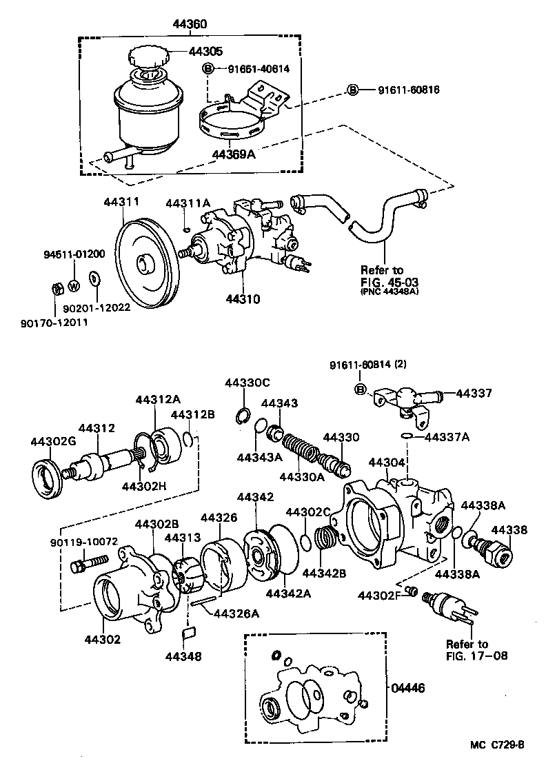  LITEACE VAN WAGON |  VANE PUMP RESERVOIR POWER STEERING