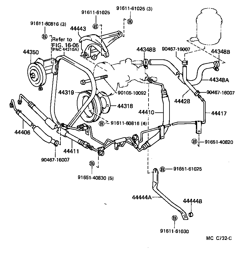  LITEACE VAN WAGON |  POWER STEERING TUBE