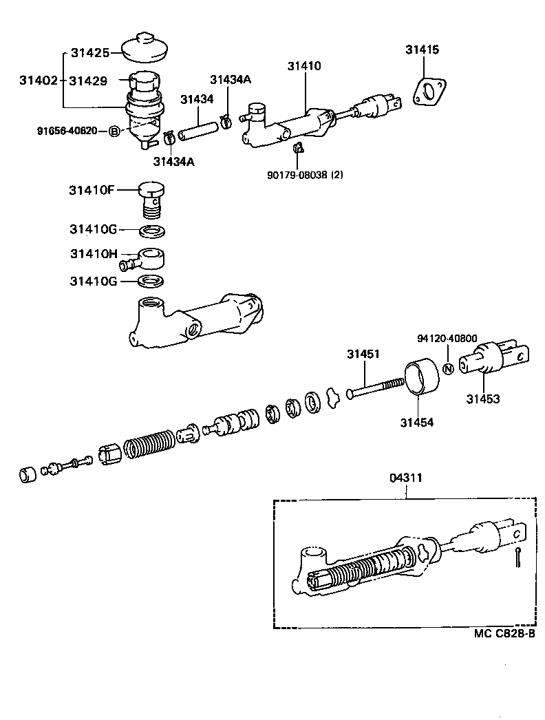  HIACE QUICK DELIVERY |  CLUTCH MASTER CYLINDER