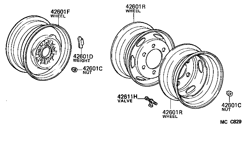  HIACE QUICK DELIVERY |  DISC WHEEL WHEEL CAP