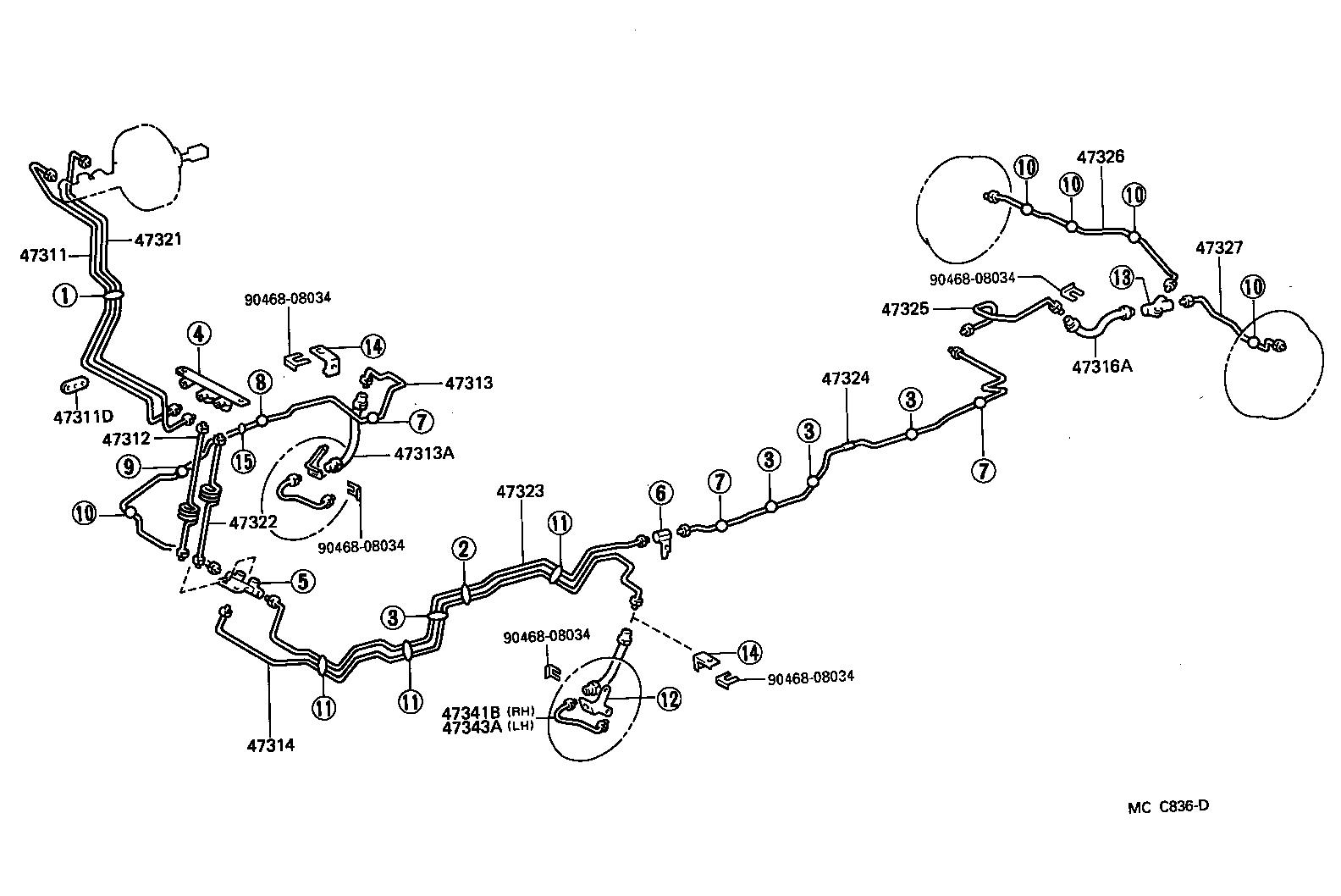  HIACE QUICK DELIVERY |  BRAKE TUBE CLAMP
