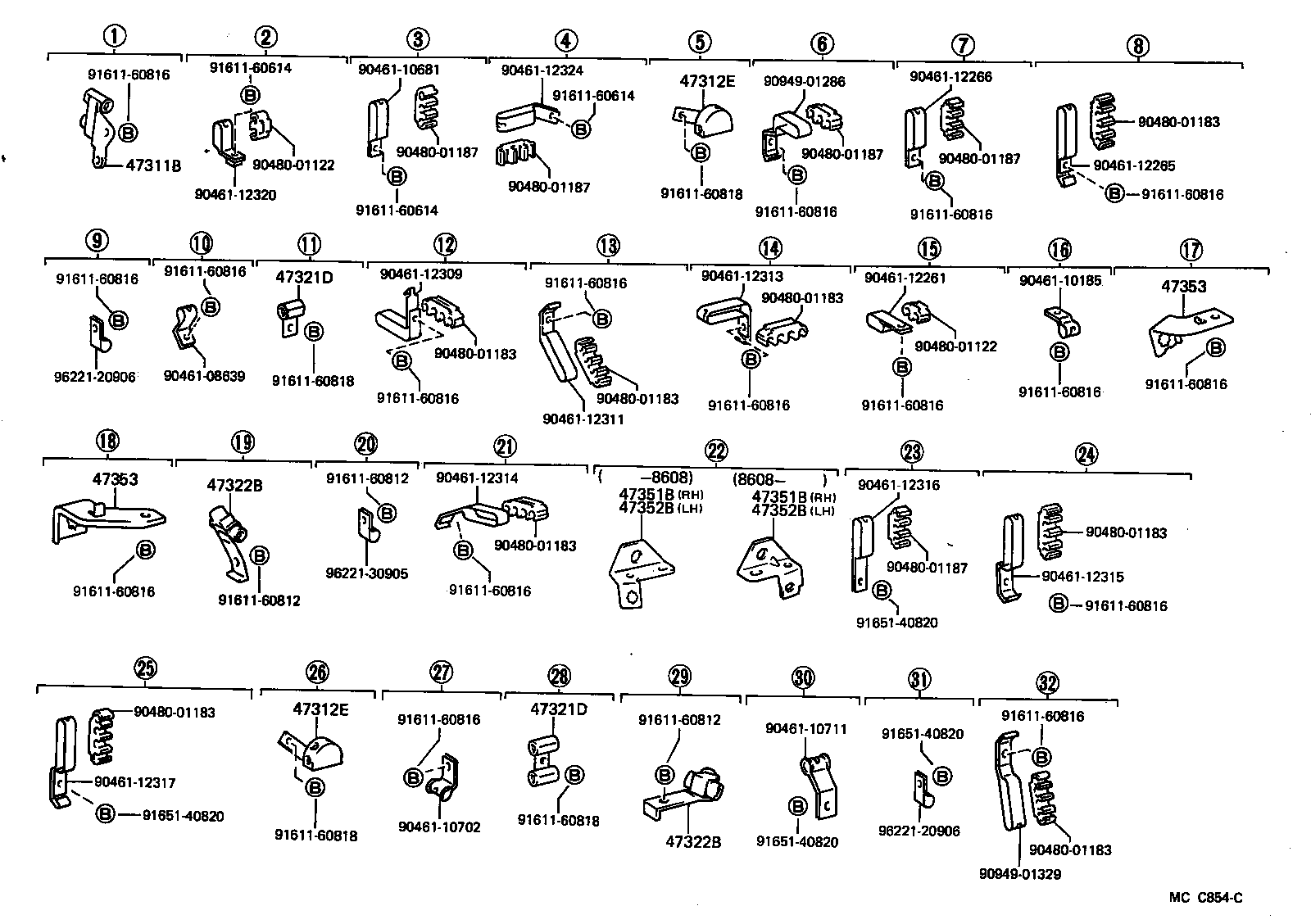  LITEACE VAN WAGON |  BRAKE TUBE CLAMP