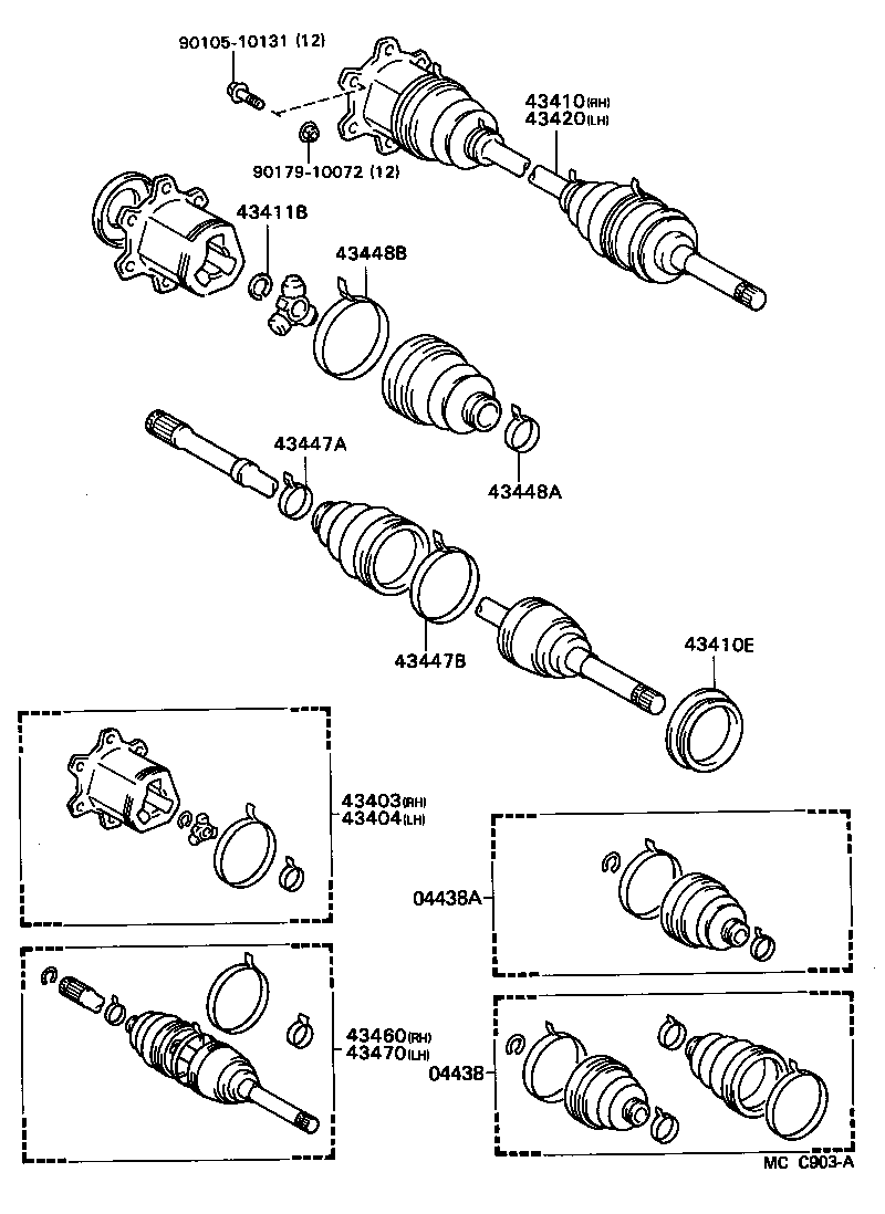  LITEACE VAN WAGON |  FRONT DRIVE SHAFT