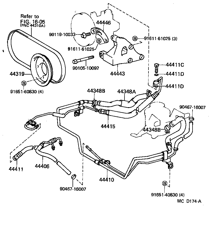  LITEACE VAN WAGON |  POWER STEERING TUBE