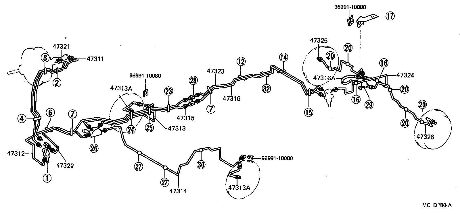  LITEACE VAN WAGON |  BRAKE TUBE CLAMP