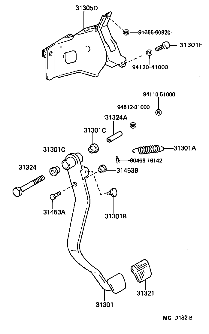  SUPRA |  CLUTCH PEDAL FLEXIBLE HOSE