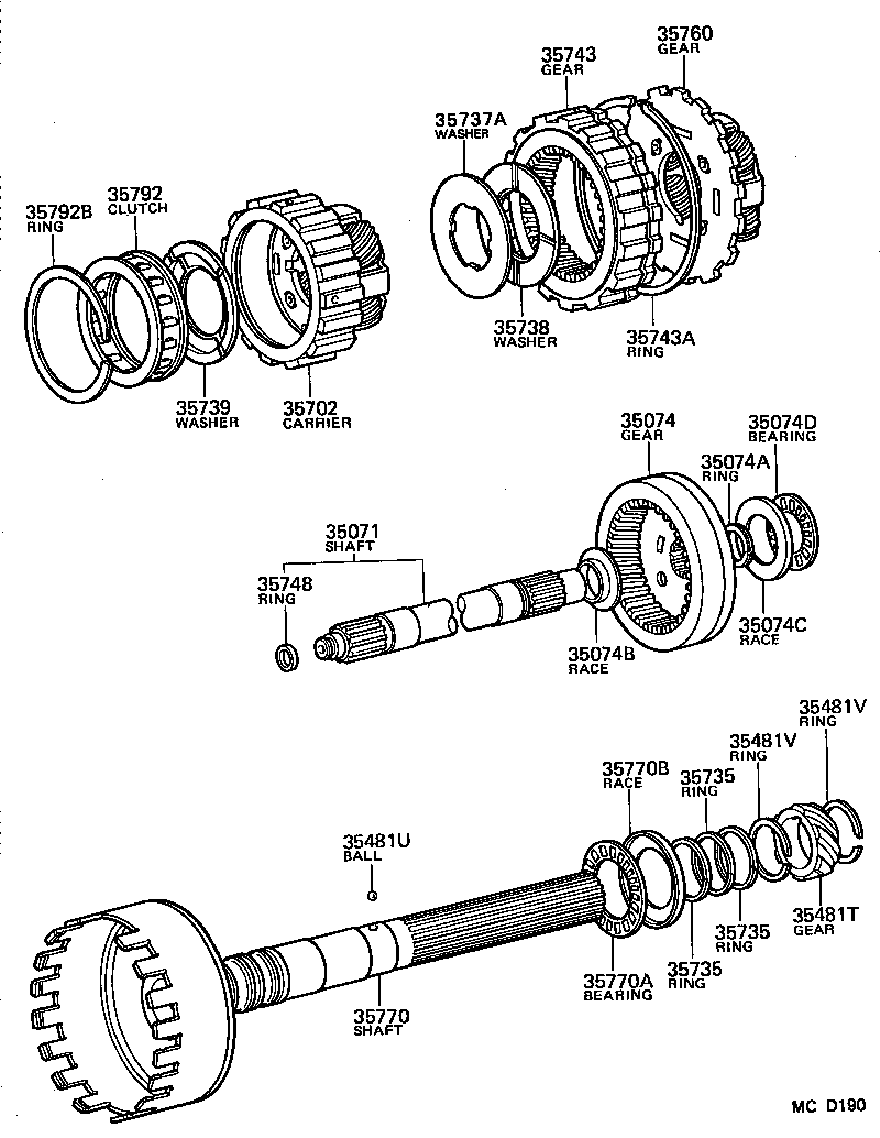  SUPRA |  PLANETARY GEAR REVERSE PISTON COUNTER GEAR ATM