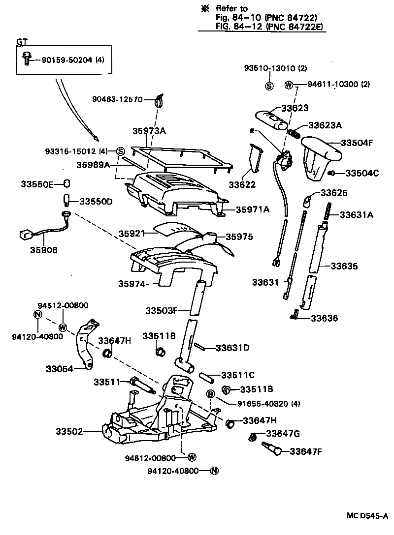  CAMRY VISTA |  SHIFT LEVER RETAINER