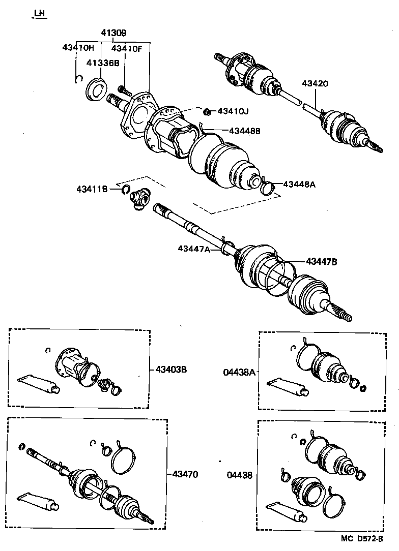  CAMRY VISTA |  FRONT DRIVE SHAFT