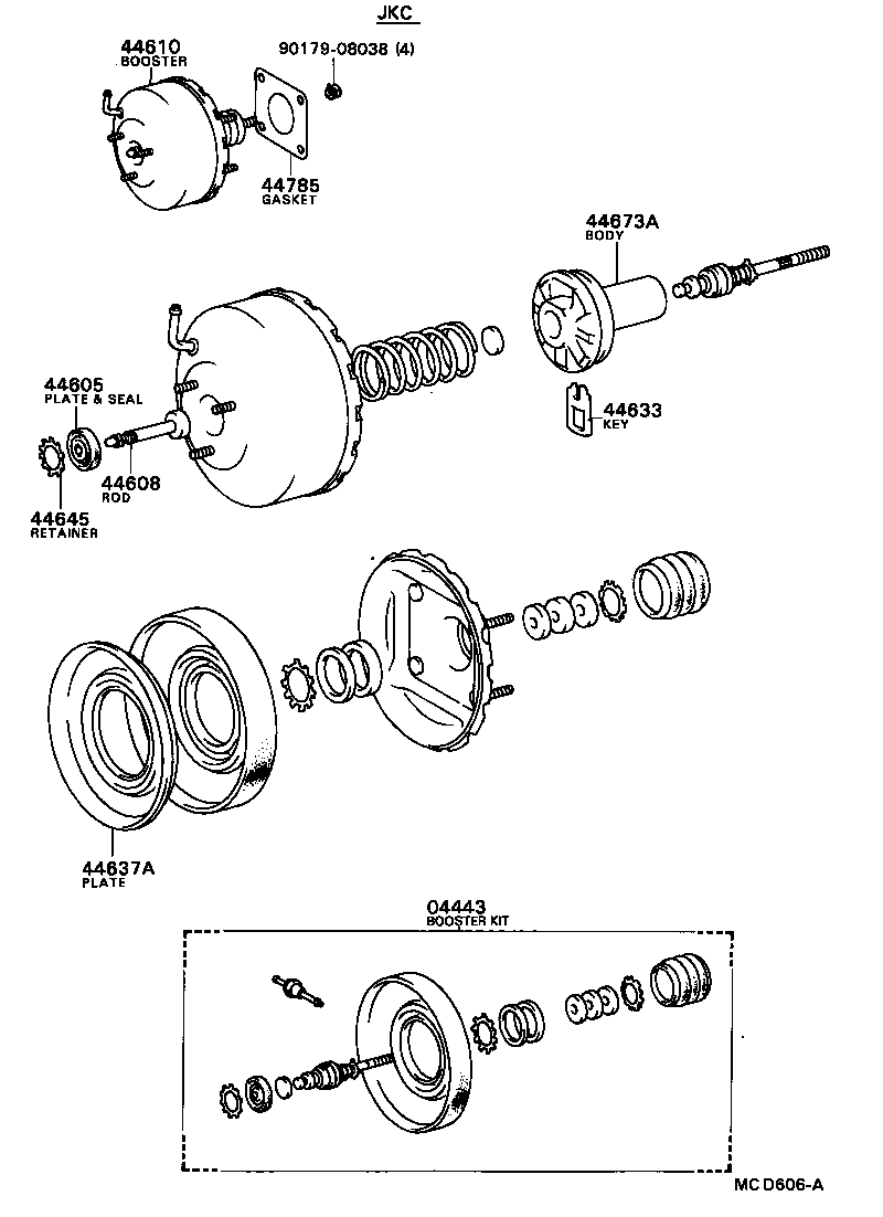  CAMRY VISTA |  BRAKE BOOSTER VACUUM TUBE