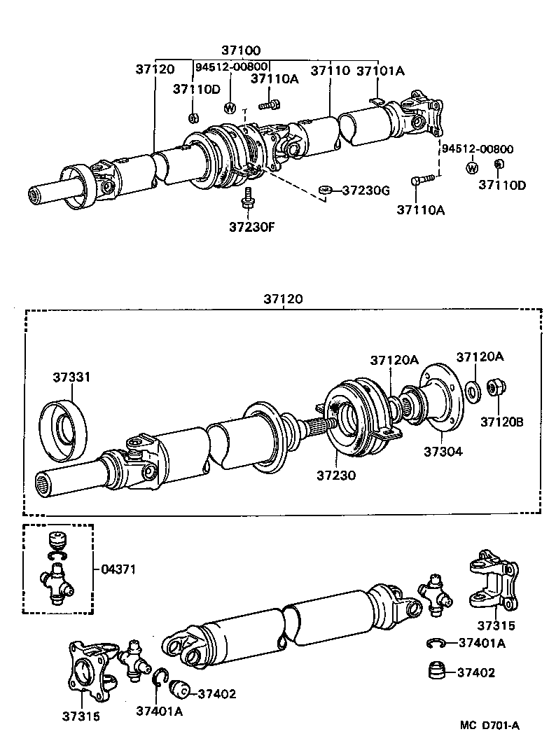  MARK 2 |  PROPELLER SHAFT UNIVERSAL JOINT