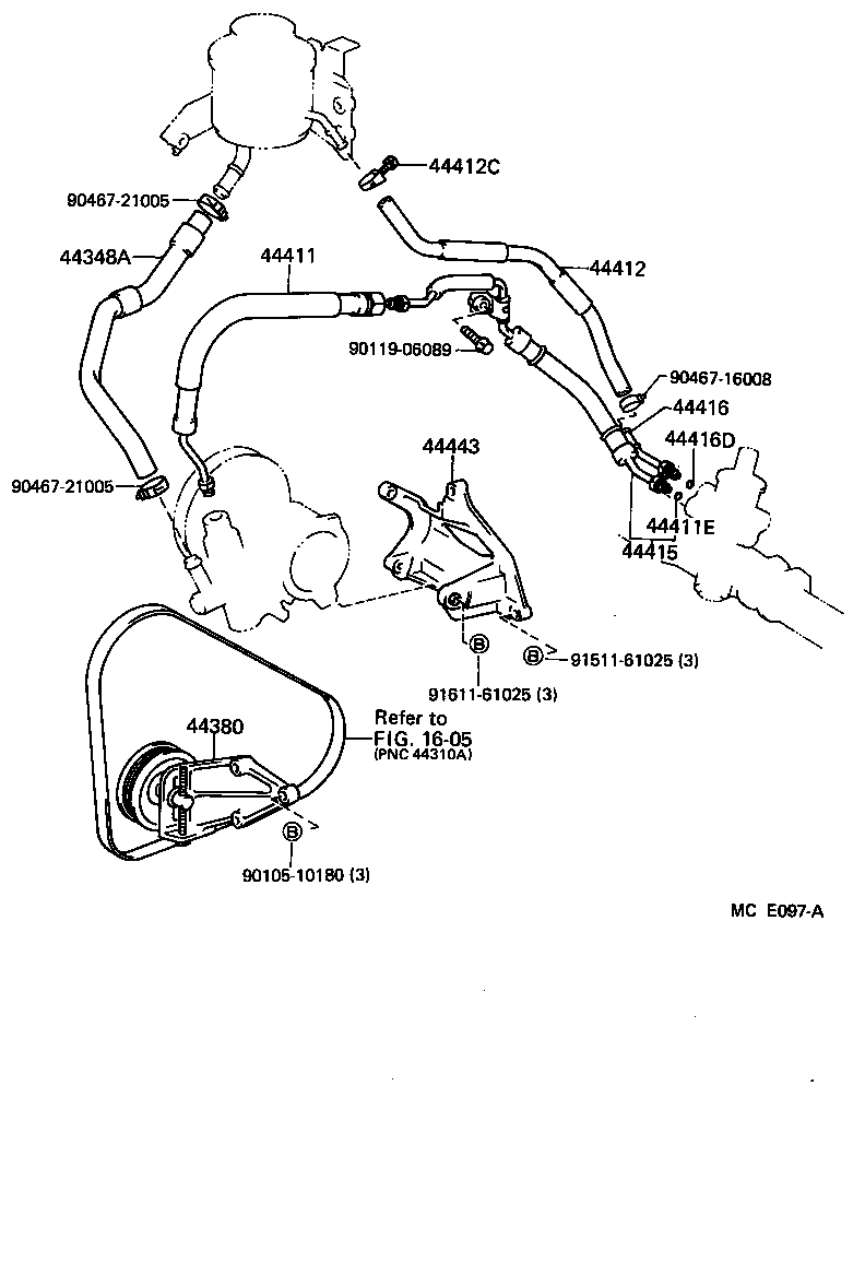 STARLET |  POWER STEERING TUBE