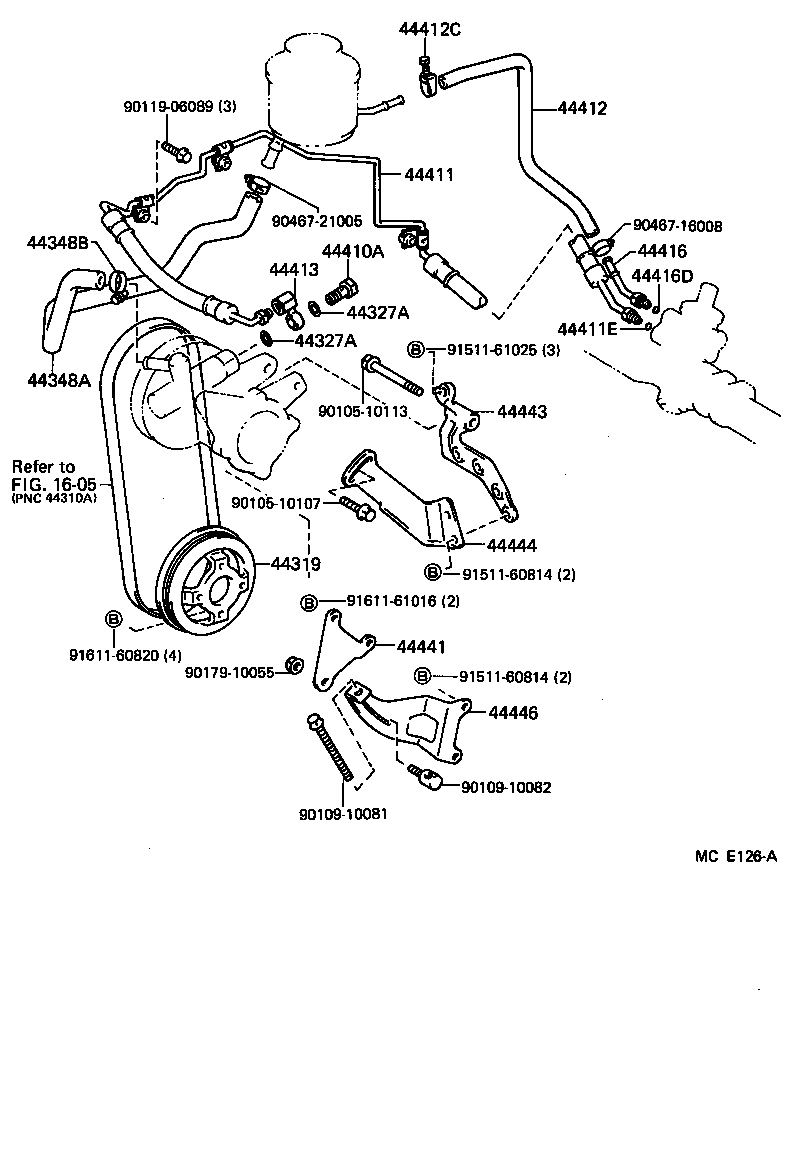  STARLET |  POWER STEERING TUBE
